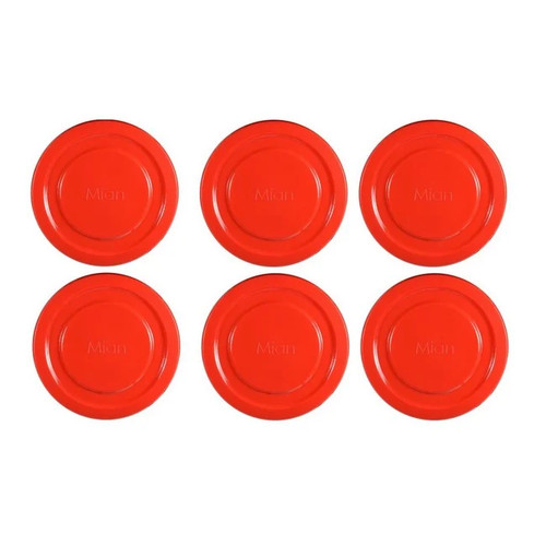 Mian red plastic lids - mian,